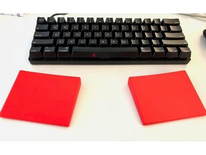 paramétrico wristrest su teclado equipo resto de muñeca 3d print model - Mito3D