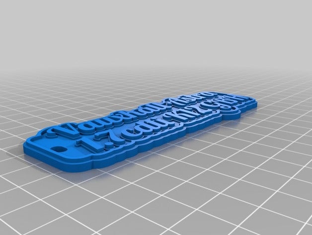 ast tag llavero llaveros personalizado 3D print model - Mito3D