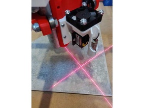 mpcnc 525 laser Halter 28w fan-line-Laser Teile jtechphotonics Werkzeug montieren 3d print model - Mito3D