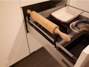 rolo titular ikea gaveta a cozinha jantar 3d print model - Mito3D