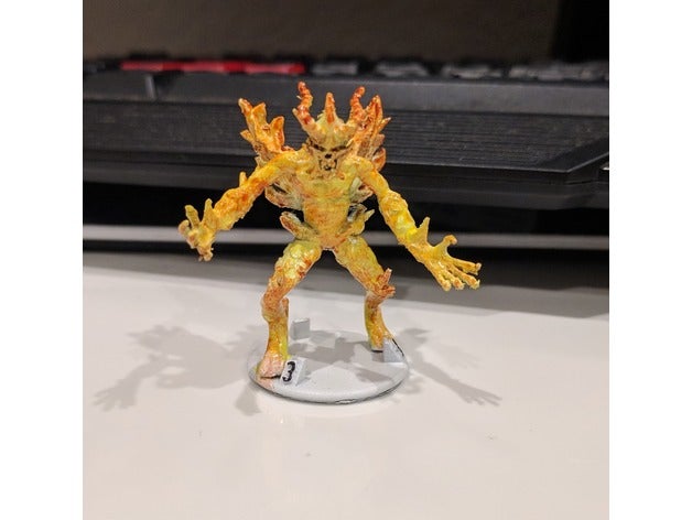 gloomhaven monster flame demon toy game accessories dnd miniature 3D print model - Mito3D