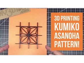 kumiko conception -asanoha 2d art coster boire coaster japonais 3d print model - Mito3D