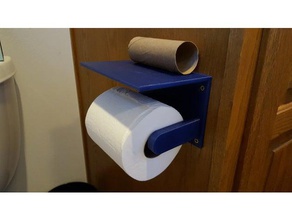 papel higiênico telefone de outra prateleira casa banho 3d print model - Mito3D