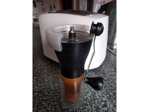 hario slim smerigliatrice coperchio clip cucina pranzo macinino da caffè 3d print model - Mito3D