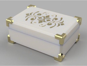 letterbox containers fancy letter box holder letters ornate 3d print model - Mito3D