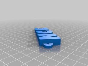 nicolefob llaveros personalizado 3d print model - Mito3D