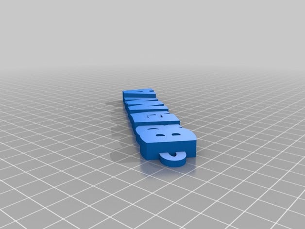 breannafob Anahtarlık özelleştirilmiş 3D print model - Mito3D