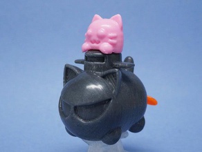 neko submarine toy game accessories 3d print model - Mito3D
