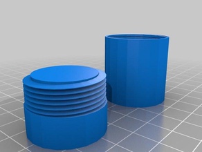 push lid pill pot household 3d print model - Mito3D