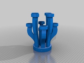 chandelier exotique 3d printing bougie candle 3d print model - Mito3D