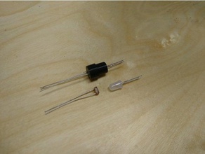 isolador óptico vactrol ldr 5mm led eletrônica circuito de flexão sdiy 3d print model - Mito3D