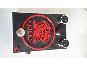 pode rainha do pedal a música distorsion de guitarra 3d print model - Mito3D