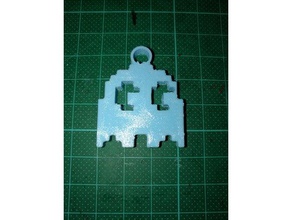 pac-man ghost trousseau de clés jeux pacman pacman-esprit 3d print model - Mito3D