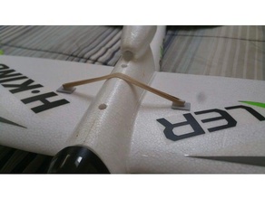 bixler 11 wing hooks rc vehicles hobbyking plane 3d print model - Mito3D
