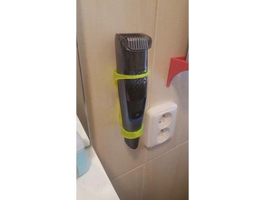 philips serie 7000 afeitadora soporte de pared cuarto baño máquina afeitar eléctrica percha pie 3d print model - Mito3D