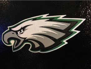 philadelphia eagles logo signs logos 3d print model - Mito3D