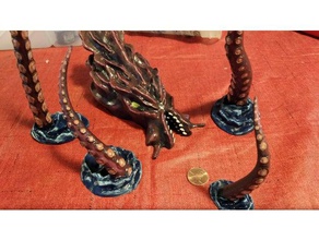 kraken brinquedo jogo os acessórios dnd em miniatura masmorras e dragões dungeon monstro 3d print model - Mito3D