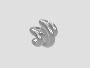 sphericon hexágono com base esfera de rolamento esculturas funcionais matemática a arte openscad 3d print model - Mito3D