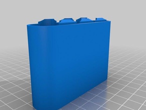 4x1 bottm les conteneurs personnalisé 3d print model - Mito3D