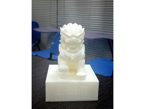 Çin aslanı mühür sanat hayvan fashon model oyuncak 3d print model - Mito3D