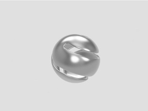 sphericon hexagone en fonction de la sphère traiter gonflé roulement fonctionnel sculpture les mathématiques art openscad 3d print model - Mito3D