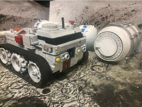 moon base rover fpv rc sarang vehicles arduino robot tracked 3d print model - Mito3D