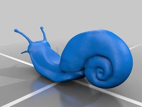 realista caracol 3d la impresión animal diversión juguete 3d print model - Mito3D