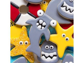 tiburón martillo cortador de galletas 3d la impresión las cookies 3d print model - Mito3D
