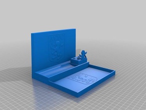 aston villa-de-cabeceira organizador jóias 3d print model - Mito3D