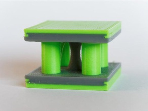planar shock-absorber 3d Drucker Teile Schock mount 3d print model - Mito3D