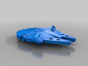 millinem falcon i veicoli han solo il millennium di star wars yt-1300 3d print model - Mito3D