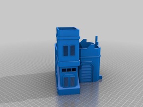star wars legión corellian casa 3 hobby terreno 3d print model - Mito3D