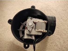 exhaust fan built 120v bathroom motor impeller 3d printer parts high power 3d print model - Mito3D