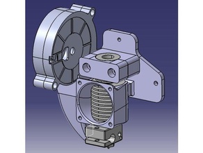 e3d v6 holder integrated cooling duct printer parts cr-10 creality hotend tronxy x1 x3 3d print model - Mito3D