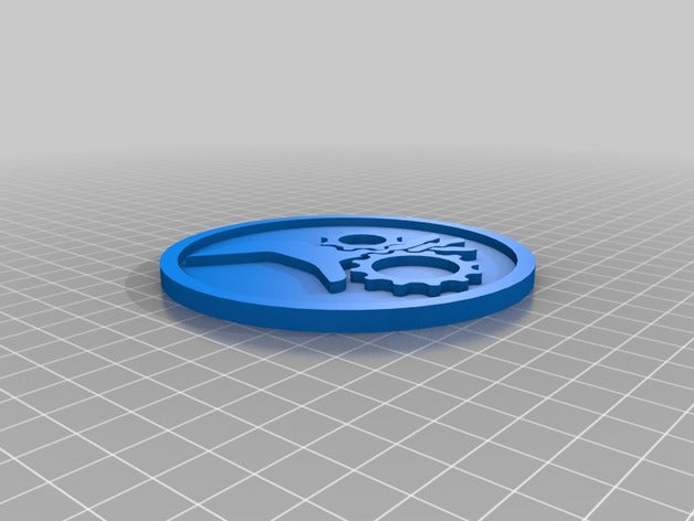 emaranhado de advertência perigo 100 mm sinais logotipos 3D print model - Mito3D