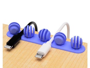 usb cable holder honey spoon type 3d printing 3d print model - Mito3D
