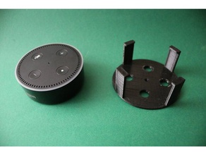 alexa echo dot-Deckenhalterung overhead-mount Wandhalterung gadgets amazon dot 3d print model - Mito3D