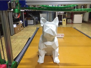 novo lowpoly bulldog animais 3dprinter rhea systemrha youtube 3d print model - Mito3D