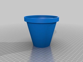orchid christopf water reservoir household plants plant pot 3d print model - Mito3D