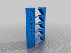 petg torre di 240-260 3 d la stampa i test personalizzato 3d print model - Mito3D