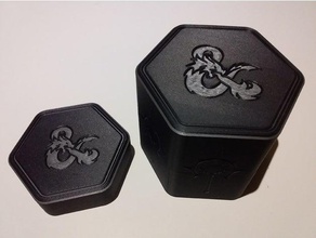hexagonal hechizo de la caja tarjeta los juguetes juegos 3d print model - Mito3D
