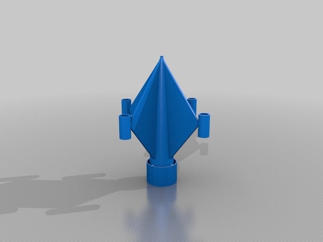 360 derece uçan jet taslak kenarları araç derecelik zemin 3D print model - Mito3D