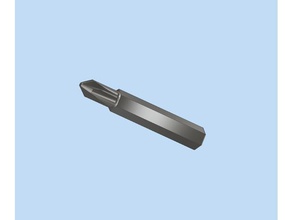 model screwdriver bit 4mm diy 3d print model - Mito3D