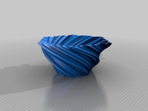 meu personalizados floco de neve koch vaso decoração 3d print model - Mito3D