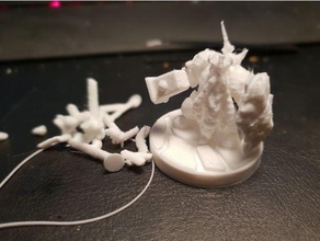 nain paladin mini arbre prend en charge personnes donjons dragons de la fantaisie figure miniature rpg dessus table jeu monde warcraft 3d print model - Mito3D