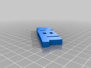 meine angepasste iamburnystext teri keyring keyfob Organisation 3d print model - Mito3D