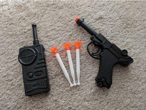 dart hoteles de juguete pistola con dardos juego accesorios 3d print model - Mito3D
