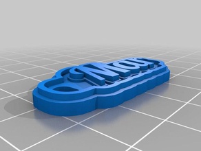 llavero mar keychains customized 3d print model - Mito3D