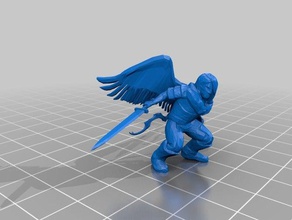 death angel toy game accessories dnd miniature 3d print model - Mito3D