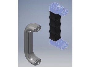 ersatzgriff softtouch sp&uumllmaschinenfest passt f&uumlr kenwood zerkleinerer replacement parts 3d print model - Mito3D